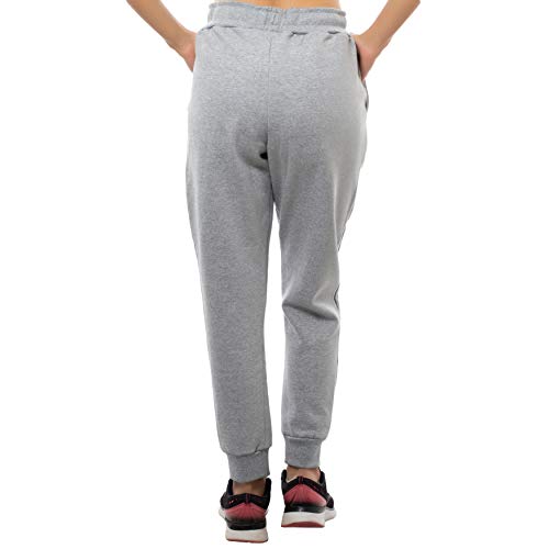 Calça Moletom Feminina Flanela Punho Bolso Cordão Inverno - Nexstar (P, CINZA)