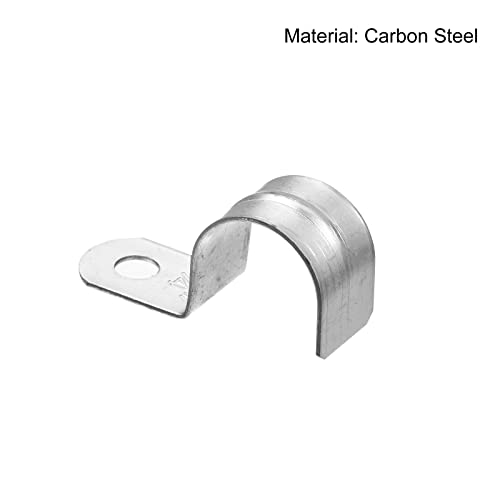 Uxcell 1 Hole Pipe Strap, 24Pcs 1" Carbon Steel Emt Conduit Clamp Reinforced Rib For Pipe Fixing On Various Surfaces #TOP3