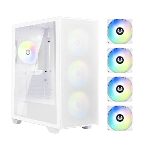 Boîtier PC - BITFENIX - Flow (Blanc) - Moyen tour - Format ATX - Sans alimentation