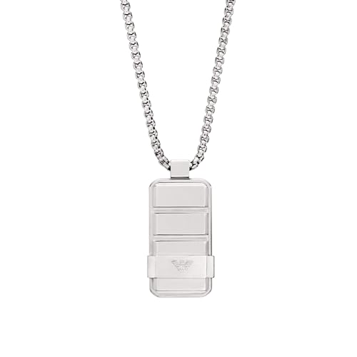 Image of Emporio Armani Stainless Steel Pendant or Chain Necklace for Men