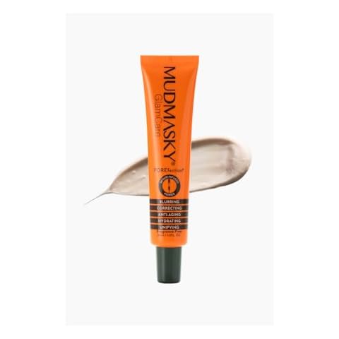 Mudmasky GlamCare POREfection Serum-Infused Primer - 30ml - Minimizes Pores Instantly - Hydrating Makeup Base - Nourishing Skin Care - Flawless Beauty with Long-Lasting Smooth Finish - Made in France Cover
