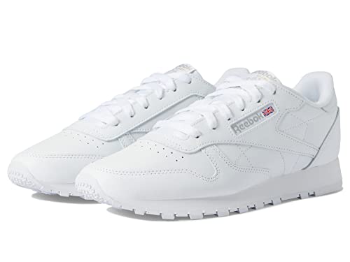 Reebok Mens Classic Leather Sneaker, FTWR White/FTWR White/Pure Grey 3, 9 US