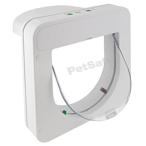 PetSafe Chatière à Puce électronique Petporte, accès Automatique avec Reconnaissance de Puce, clé de Porte Incluse, pour Chats jusqu'à 7 kg