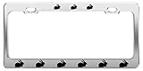 Rabbit Animal Metal License Plate Frame Tag Holder Auto Accessories