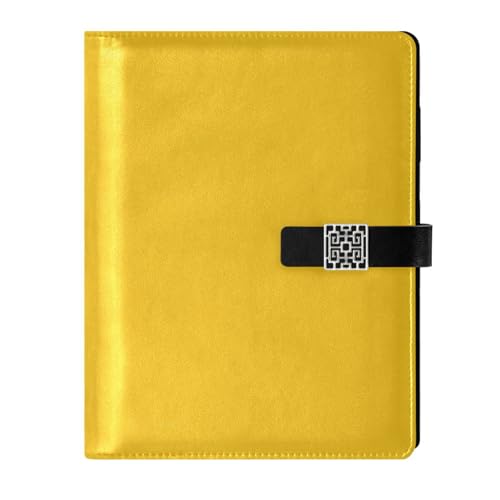 Carnet de notes à spirales en cuir safran ligné format poche 16,7 x 9,2 cm