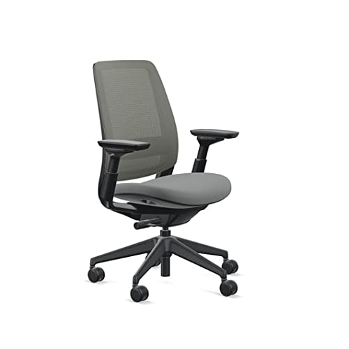 Image of Steelcase Series 2 Office Chair, Graphite Frame, Cogent Connect Graphite, Hard Floor Casters