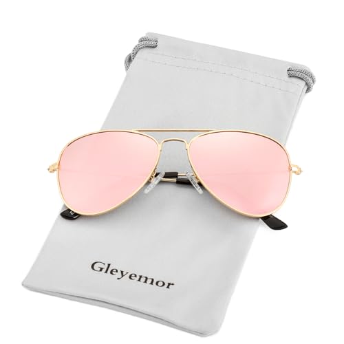 Kids Polarized Aviator Sunglasses for Little Girls Boys Juniors Teenagers, Two Sizes 50MM 52MM