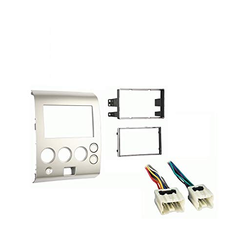 Harmony Audio Compatible with Nissan Pathfinder Armada 2004 2005 Double DIN Stereo Harness Radio Dash Kit