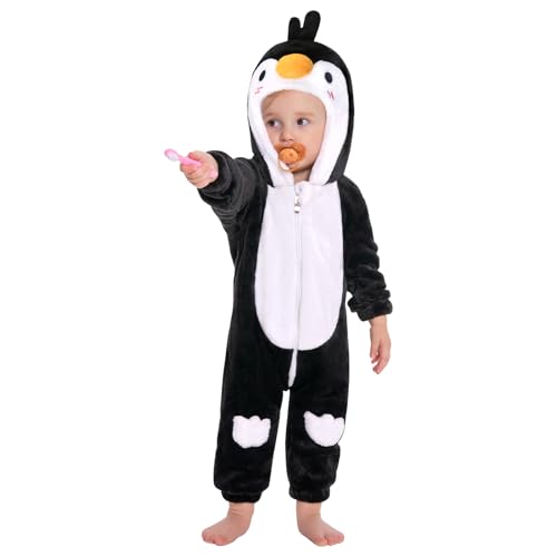 OLAOLA Baby Animal Costume Unisex Toddler Penguin Onesie Halloween Romper
