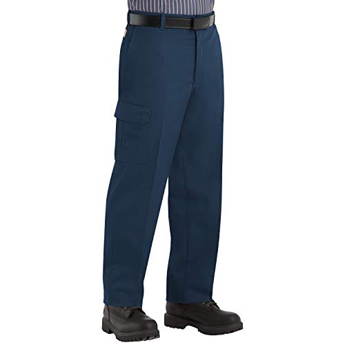 Red Kap Men's Industrial Cargo Pant, Navy, 38W x 32L