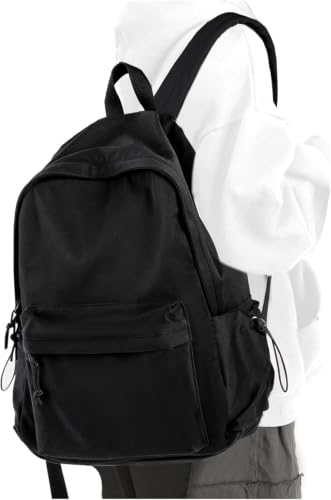 Image of Black Backpack for Men Women, Casual Work Backpacks College School Backpack for Boys girls Teens, Lightweight Travel Back Pack Book Bags