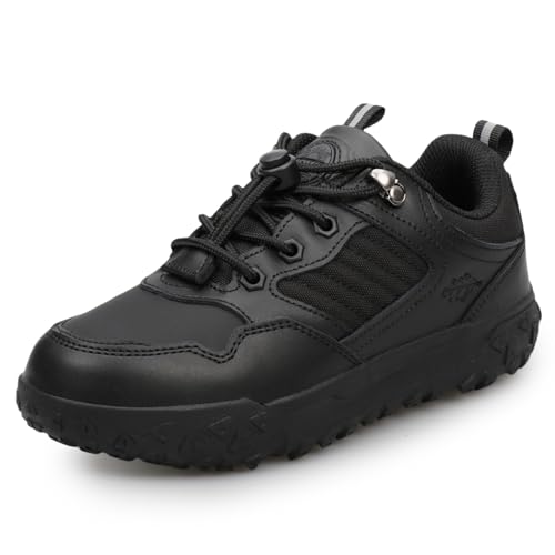 Image of UOVO Boys School Shoes Uniform Black Dress Shoes for Kids