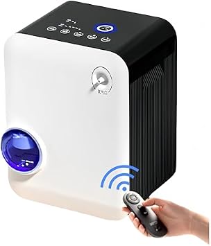 Oxygen Inhaler, Household Oxygen Generator, High Oxygen Machine, Medical Grade Oxygen Generator for Elderly People, Continuous Operation, High Oxygen Concentration, Convenient to Carry, Remote Control, Perfect for Household/Business and Pets 1-7L Best Selling Model - 96% Oxygen + Fog + Light Sound + Remote Control