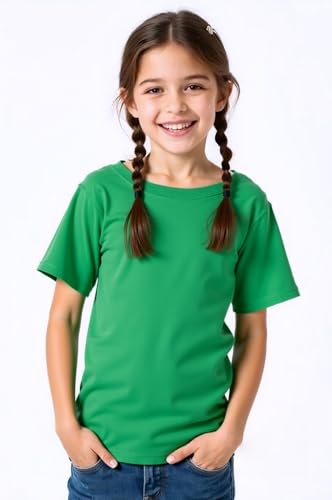 Image of Huata Boys Girls Short Sleeve Tee T-Shirt Crewneck 2 Packs