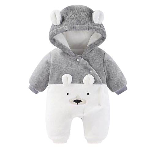 Combinaison de neige bébé avec capuche polaire pour hiver