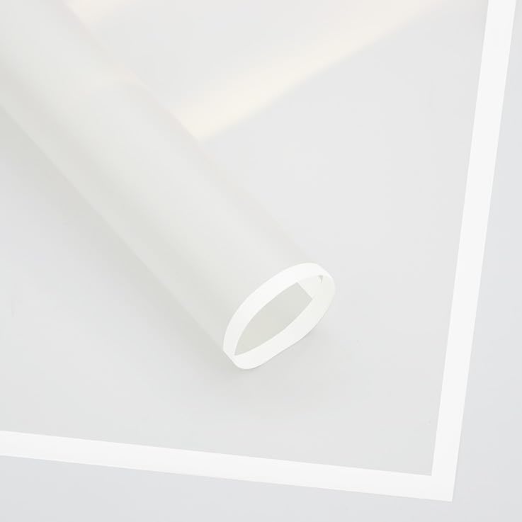 HYSSINOWRAP 20 sheet .flower wrapping paper. Flower packaging bouquet wrapping paper.KoreanFlorist Supplies, 22.8 * 22.8 inches(WHITE)