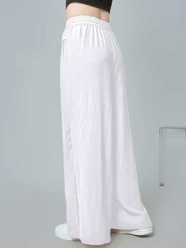 Image of GRECIILOOKS High Waist Polycotton Trousers for Women - Flared Parachute Pants with Side Pockets | Casual Travel Cargo Pants (Available in Plus Size and Value Pack)