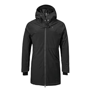 Schöffel Damen Ins Parka Style Crivat WMS, wasserdichte und atmungsaktive Winterjacke, komprimierbarer, leichter Parka mit nachhaltiger Wattierung, black, 42