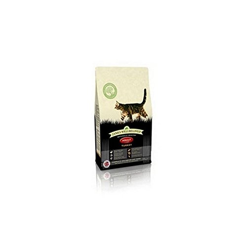 James Wellbeloved Complete Adult Cat Food with Turkey (10kg) (Pack of 2)