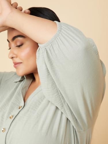 Image of Max Plus Size Women Solid Tunic