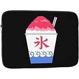ノートパソコンケース イチゴのかき氷 360°保護PCケース 耐衝撃 パソコンバッグ 通学 通勤 ビジネス 男女兼用 人気 誕生日 プレゼント 17 inch