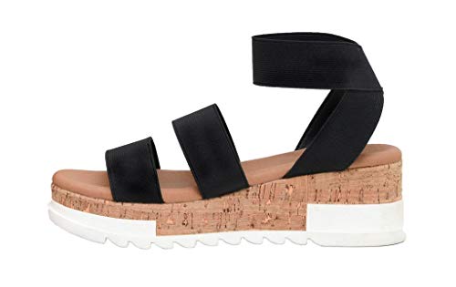 CUSHIONAIRE Women's Naomi Cork Wedge Sandal +Wide Widths Available4