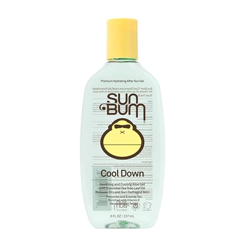 Sun Bum Cool Down Aloe Vera Gel - Vegan After Sun Care to Soothe and Hydrate Sunburn - 8 oz