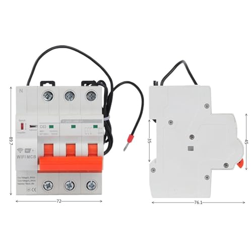 Disjoncteur intelligent WiFi 4P 40A interrupteur réenclenchement