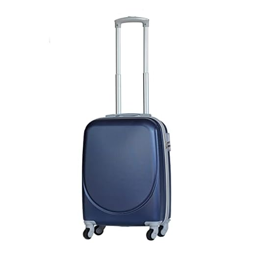 Maleta Azul 55x40x20 cm Rígida, 4 Ruedas