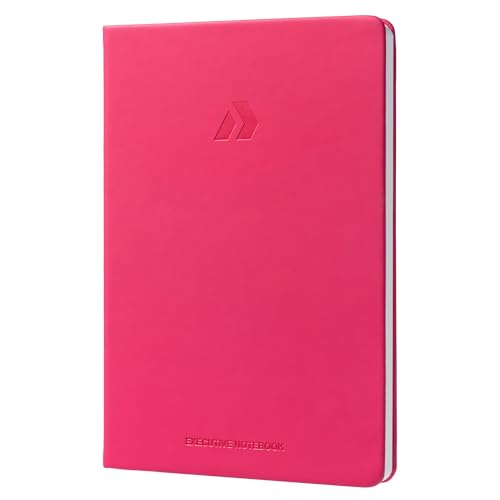Nextnoid A5 Lined Notebook Journal - 160 Pages, 120 GSM Paper, Raspberry