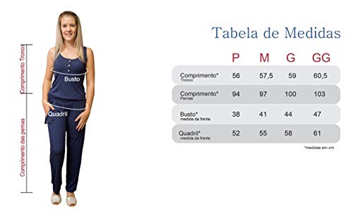 Macacão regata com Botões Jaqueline (Preto, G)