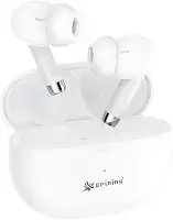 Fone de Ouvido Bluetooth 5.4 Sem Fio TWS – Microfone Embutido, Cancelamento de Ruído, Bateria Longa, IPX4 à Prova D’Água, Design Esportivo Ergonômico, Compatível com iPhone e Android (Branco)
