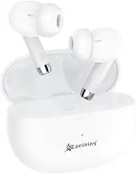 Fone de Ouvido Bluetooth 5.4 Sem Fio TWS – Microfone Embutido, Cancelamento de Ruído, Bateria Longa, IPX4 à Prova D’Água, Design Esportivo Ergonômico, Compatível com iPhone e Android (Branco)