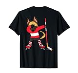 Funny Dabbing Deutscher Schäferhund Österreich Eishockey Fans Trikot T-Shirt