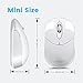 Perixx PERIMICE-802W Wireless Bluetooth Mouse - Portable Design for Windows, iOS, and Android Tablet - White