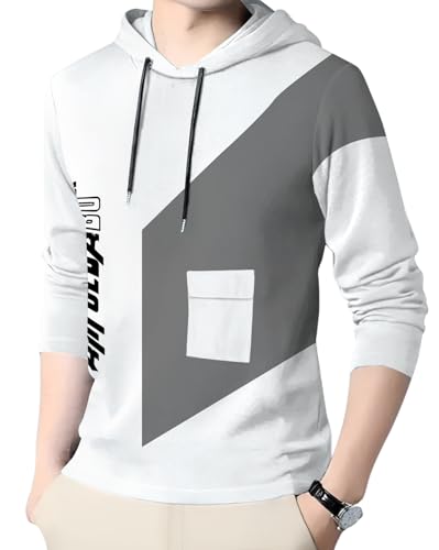 Image of AUSK Men's Full Sleeve Hooded T-Shirt - The Ultimate Cotton Blend Comfort || Hoodies for Mens