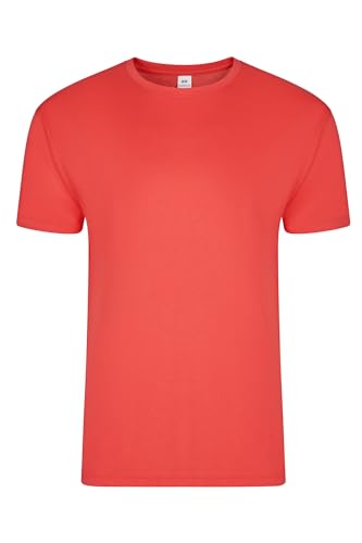 Mukua Melbourne, Camiseta Unisex Manga Corta, Color Fresh Coral, Talla M