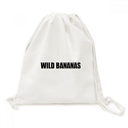 Sac cordon bananes sauvages DIYthinker en toile durable premium