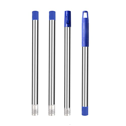 ITTAHO Fensterabzieher Stangen, Fensterreiniger-Aufsatz Ersatz, langlebige Edelstahlstangen mit langem Griff, 4 Stück Cover