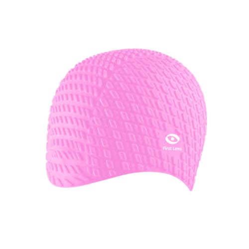 Image of First Lens Squre Swimming Cap for Men & Women - Purple - SC11