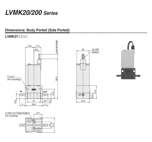Électrovanne LVMK202-5J avec corps robuste et composants internes de précision - 5