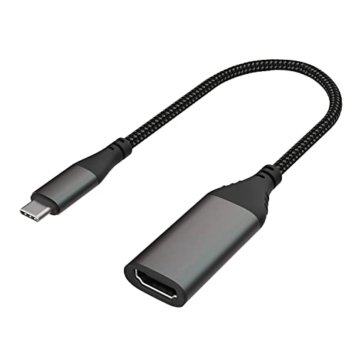 PULWTOP Adaptateur USB C vers HDMI (4K@60Hz),USB-C vers HDMI 4K(Compatible Thunderbolt 3) pour MacBook Pro 2018/2017/2016/MacBook Air/iPad Pro/Pixelbook/Galaxy/Lenovo/Huawei,etc(0.9m)