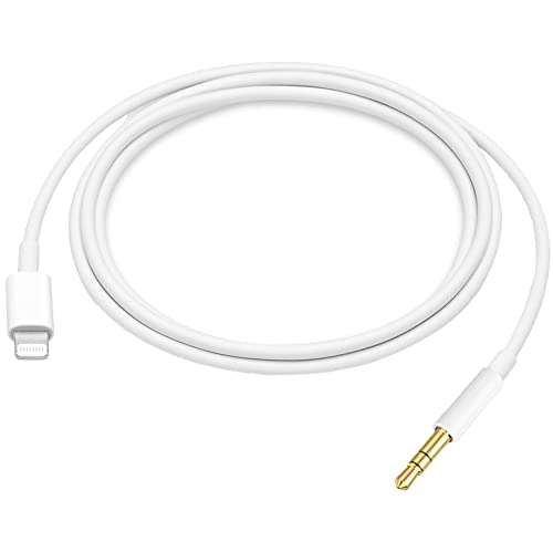 Iphone Aux Cord For Car, [Apple Mfi Certified] 3.3Ft Lightning To 3.5Mm Aux Audio Auxiliary Cable,Home Stereo, Speaker, Headphone Compatible With Iphone 13/12/11/Xs/Xr/X/8/7/Ipad (White) #TOP16