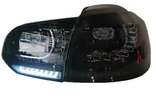 Feu arrière Golf 6 paire d'optiques fumés pour VW MK6 de 2008 à 2013