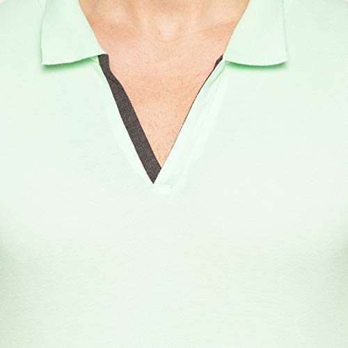 Image of Status Quo Men's Polo T-Shirt | Rich Cotton Blend | Slim Fit | All Day Comfort | Contrast Inner Placket | Polo Collar