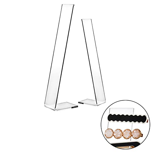 Soporte acrílico para sujetar 15 pinzas de cabello miniatura 2