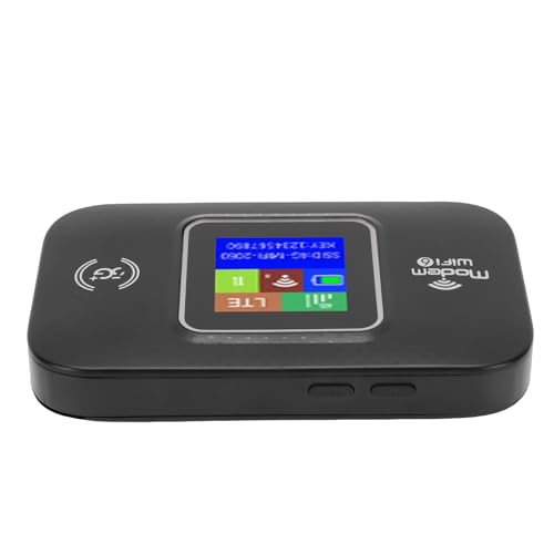Image of 4G Mobile WiFi 300Mbps Portable Router for High Speed Network with Long Battery Life for Travelers LTE Portable Router for Tablets and Laptops (Black)