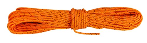 B2BPlusC Ultra Light Dyneema Reflective Orange Rope 1/16 Inch Diameter | 440lbs Breaking Strain | Tent Guy Guide Rope | Suitable for Sailing Dinghy Yachting Cruising Racing - 15 Feet