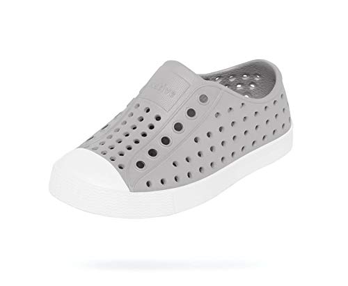 Native Shoes, Jefferson Child, Kids Lightweight Sneaker, Pigeon Grey/Shell White, 1 M US Little Kid