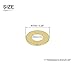 DTGN 3mmx7mmx0.5mm(IDxODxT) Flat Copper Sealing Washers - 100Pack - Good for Industrial Machinery M3 Screws - Copper Flat Ring Gasket